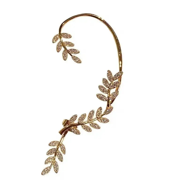 Graceful Elegant Leaf Design Women's Stud Earrings Set