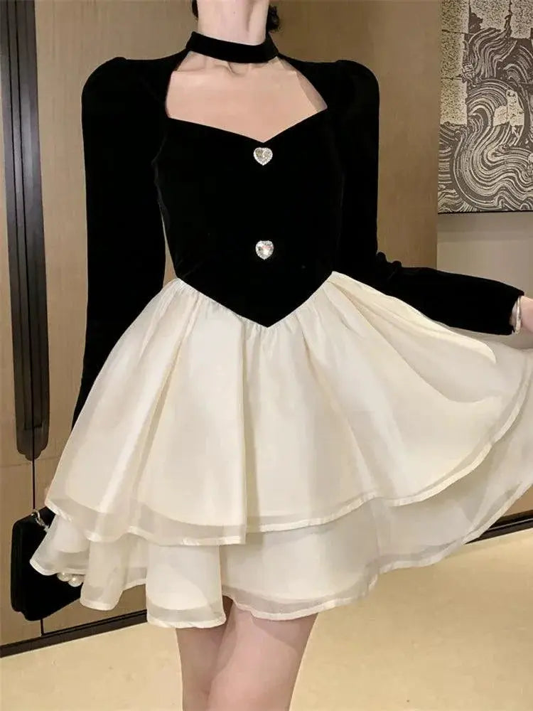 Princess Tulle Tutu Dress Velvet And Tulle Elegance Style