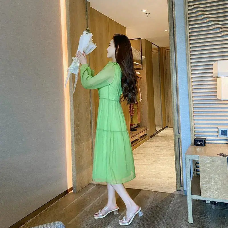 Fairy Tea Dress French Elegance for Spring Fashion Joy