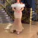 Lady Sequin Wrap Dress: Sparkling Gown for Events