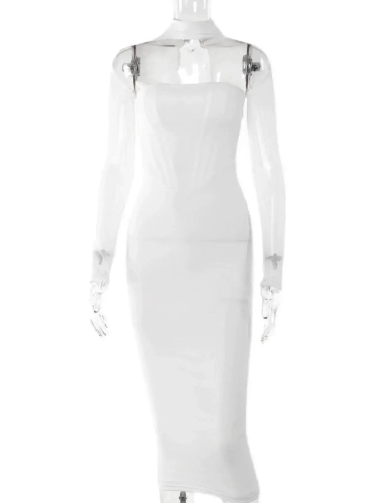 Sultry Sheer Voile Dress Elevate Your Style Allure