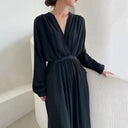 Flattering Pleated Maxi Dress for Women
