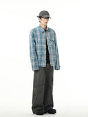 Lang's Stylish Niche Style Handsome Fried Street Shirt