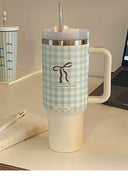 304 Stainless Steel Insulated Ice Cup With Straw Handle