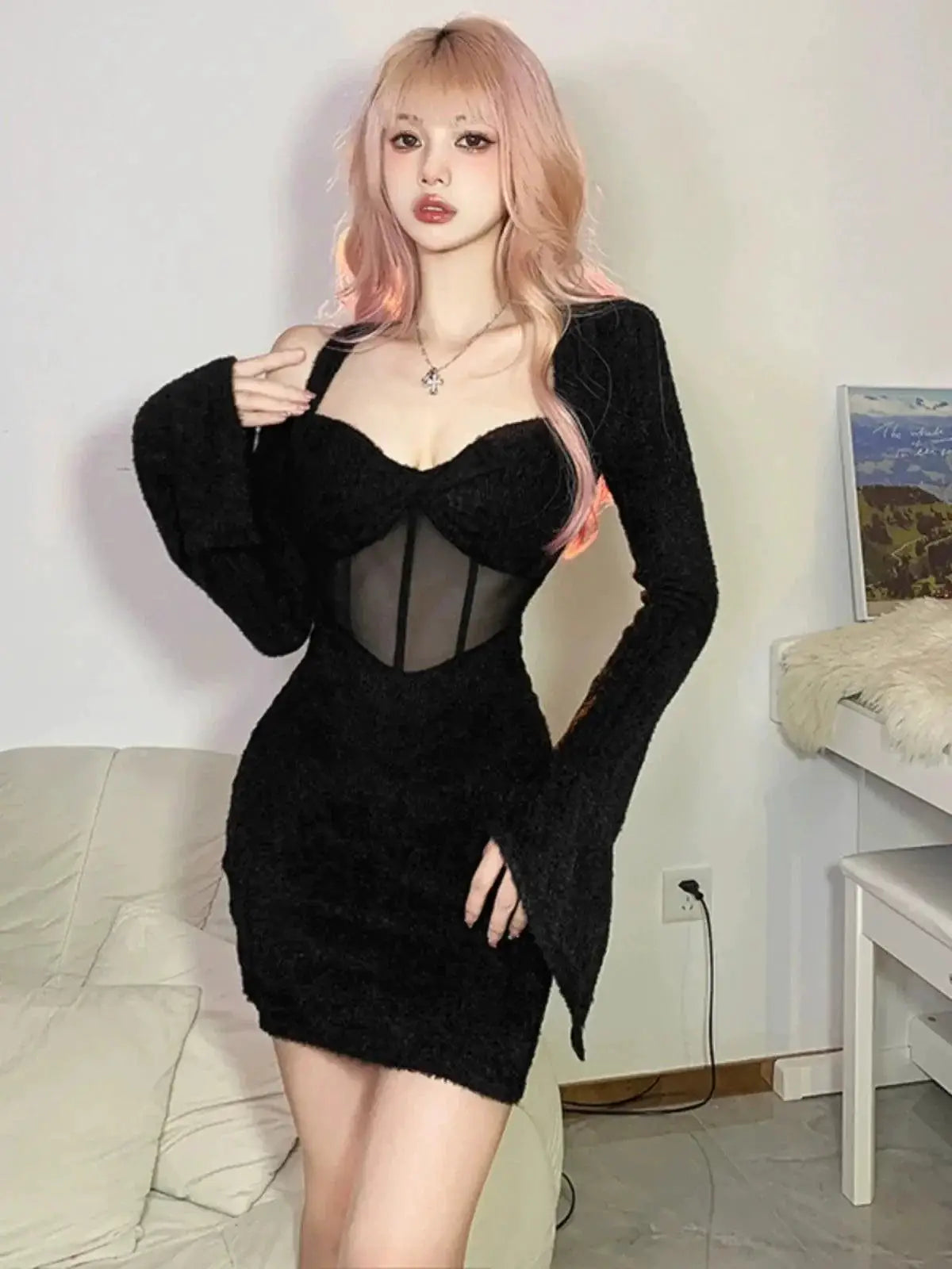 Weird Puss Fishbone Dress Street Chic Fashion Statement