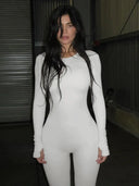 Cozy Winter Zip Up Jumpsuit for Women
