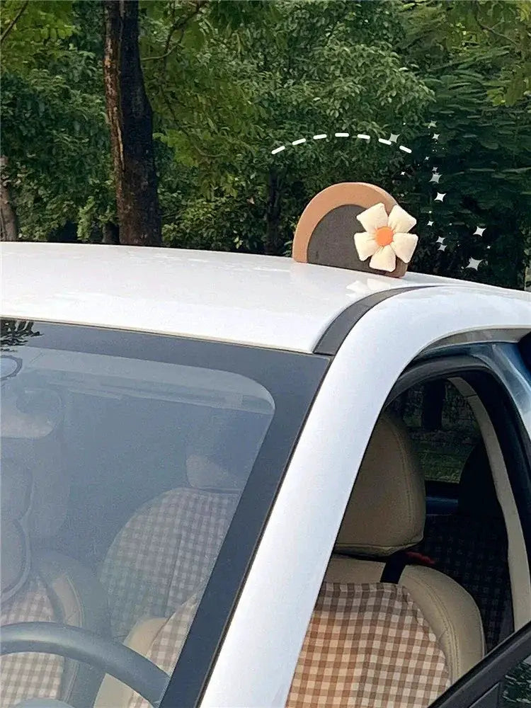 Car Roof Decoration Cute Cartoon Bear Ears Accessory