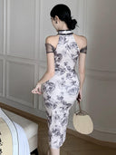 Luxurious Mesh Cheongsam Dress Sophisticated Elegant Choice