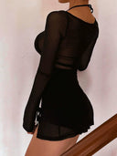 Night Club Mesh Dress: Seductive Fashion Statement for Women