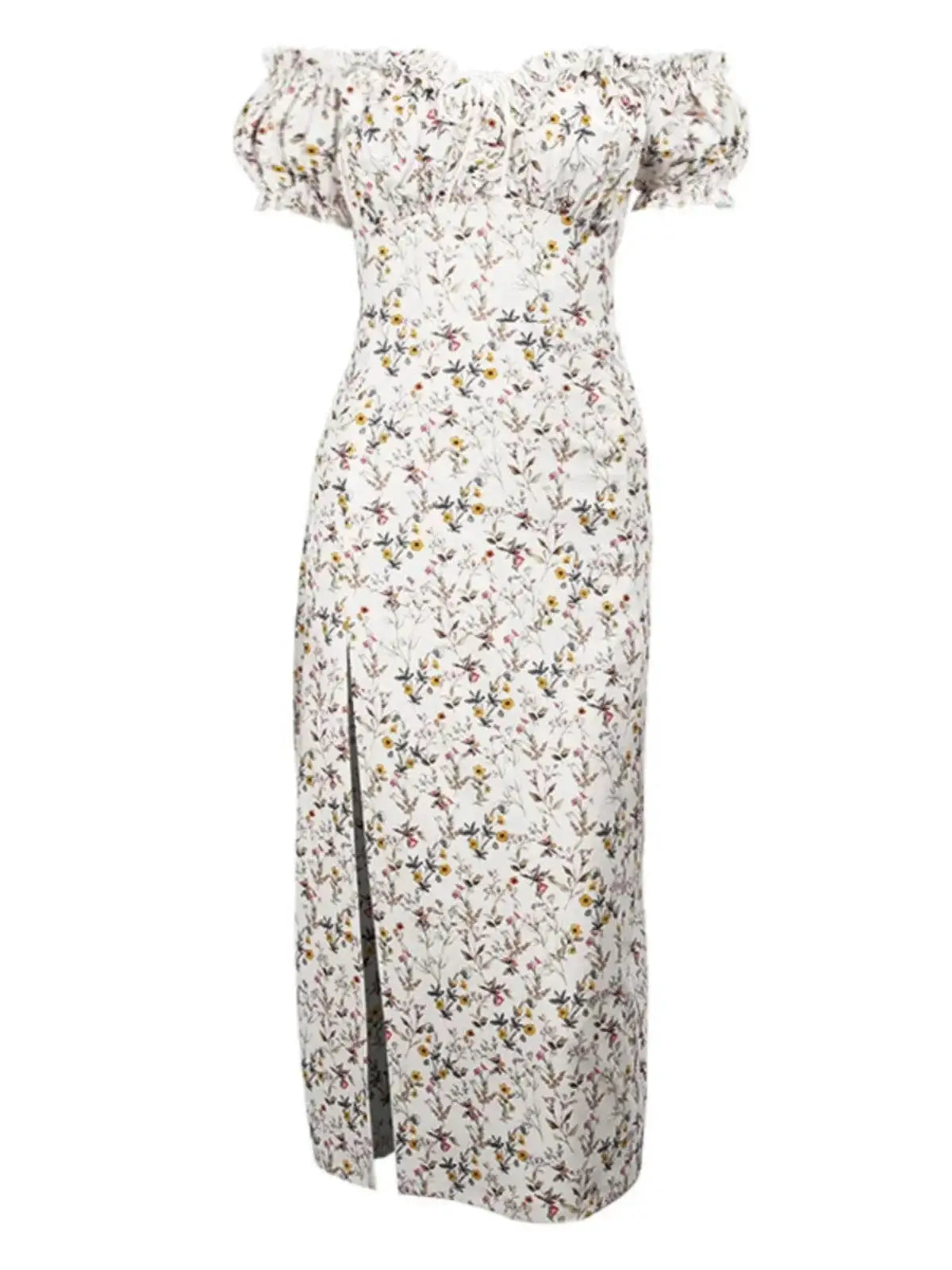 Ahagaga Summer Chic Floral Long Dress Versatile Elegance
