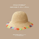 Straw Hat French Girls Travel Seaside Sunshade Lace Cap