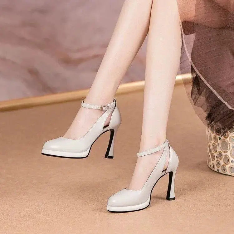 Black Roman Style High Heel Shoes Elevate Your Look Now