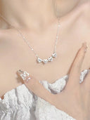 Clover 999 Sterling Silver Necklace for Women Best Selling Gift