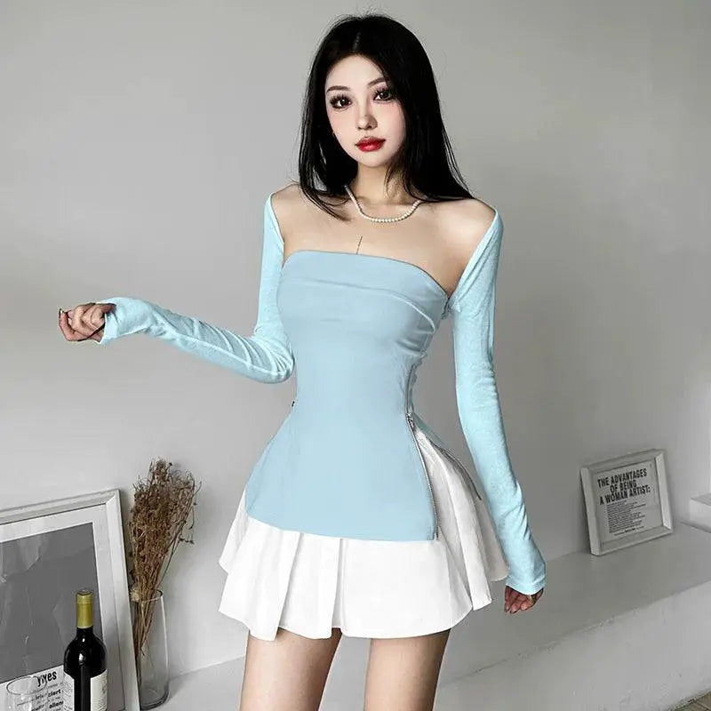 Spicy Sweet Off Shoulder Tube Top For Summer Elegance