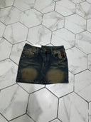 Flattering Patchwork Denim Skirt for Her
