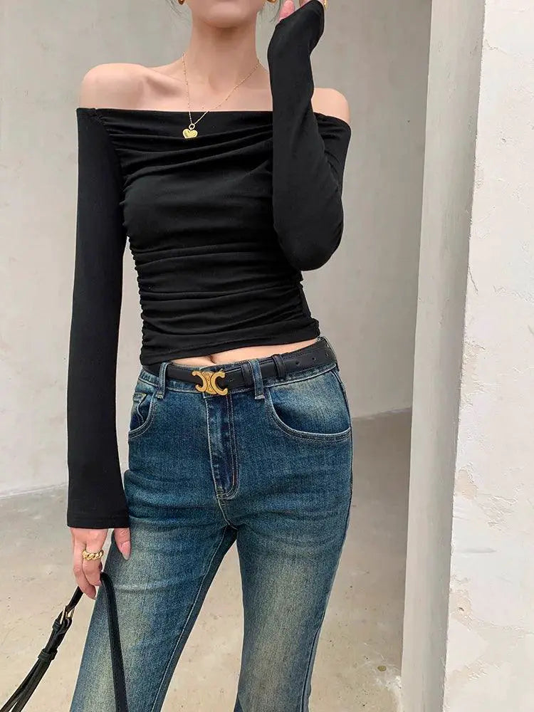 Jwunique Off Shoulder Top Versatile Chic Style for Women