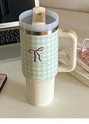 304 Stainless Steel Insulated Ice Cup With Straw Handle
