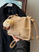 Spring and Summer Women's Stylish Korean Crossbody Bucket Bag