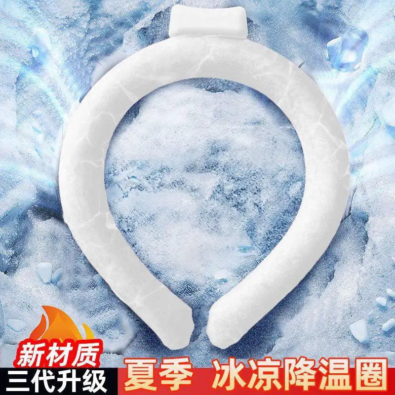 Summer Heat Reduction Halter Ice Ring Cool Collar Gadget