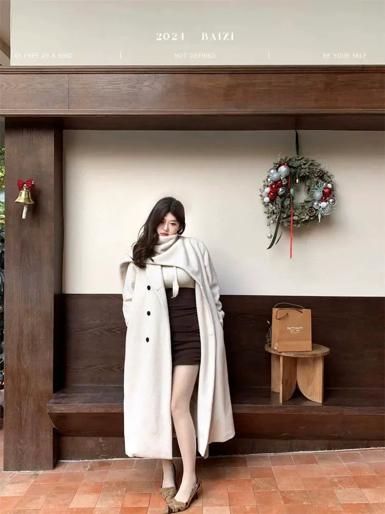 Slim Lace Dress Korean Winter Fashion Flattering Cozy