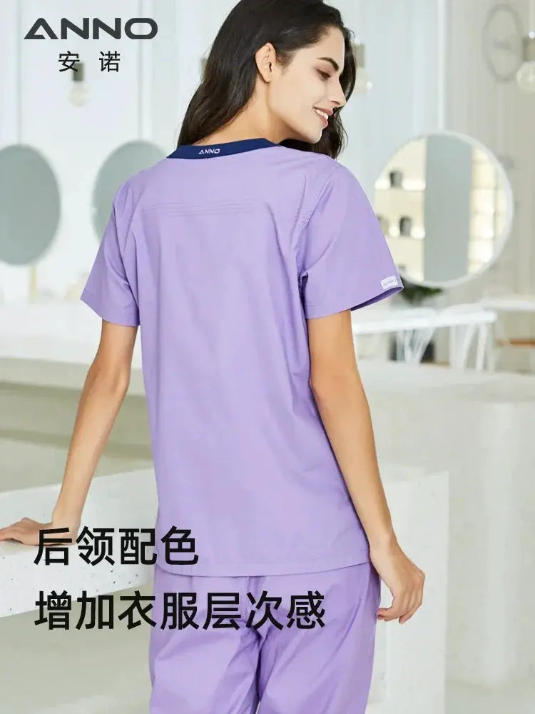 Annuo Elastic Dental Women's Surgical Gown for Comfort