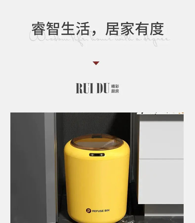 Smart Inductive Ashbin for Kitchen and Bathroom Rechargeable
