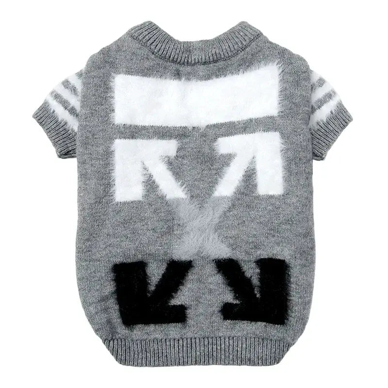 Pet Trendy Velvet Padded Winter Dog Sweater Big Brother
