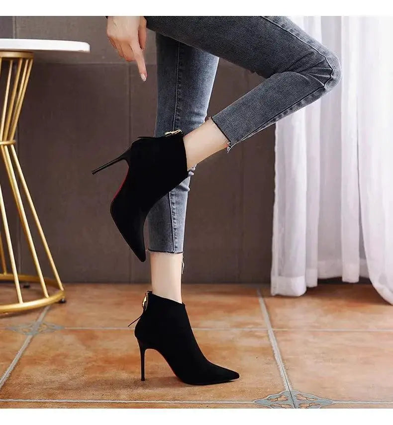 Winter Chic Stiletto Ankle Boots For Everyday Style