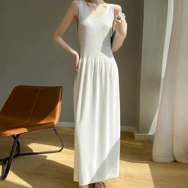 Ice Silk Suspender Skirt Sophisticated Elegance And Comfort