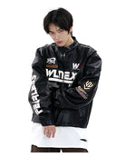 Lang's American Retro Leather Clothing Ins Racing Suit