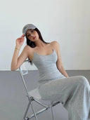 Invisible Fishing Line Summer Sling Dress Sultry Elegance