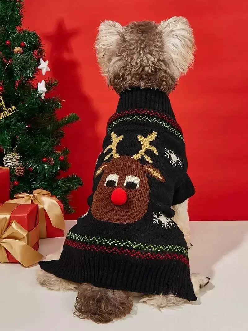 Warm Christmas Dog Sweater for Holidays — product view 20