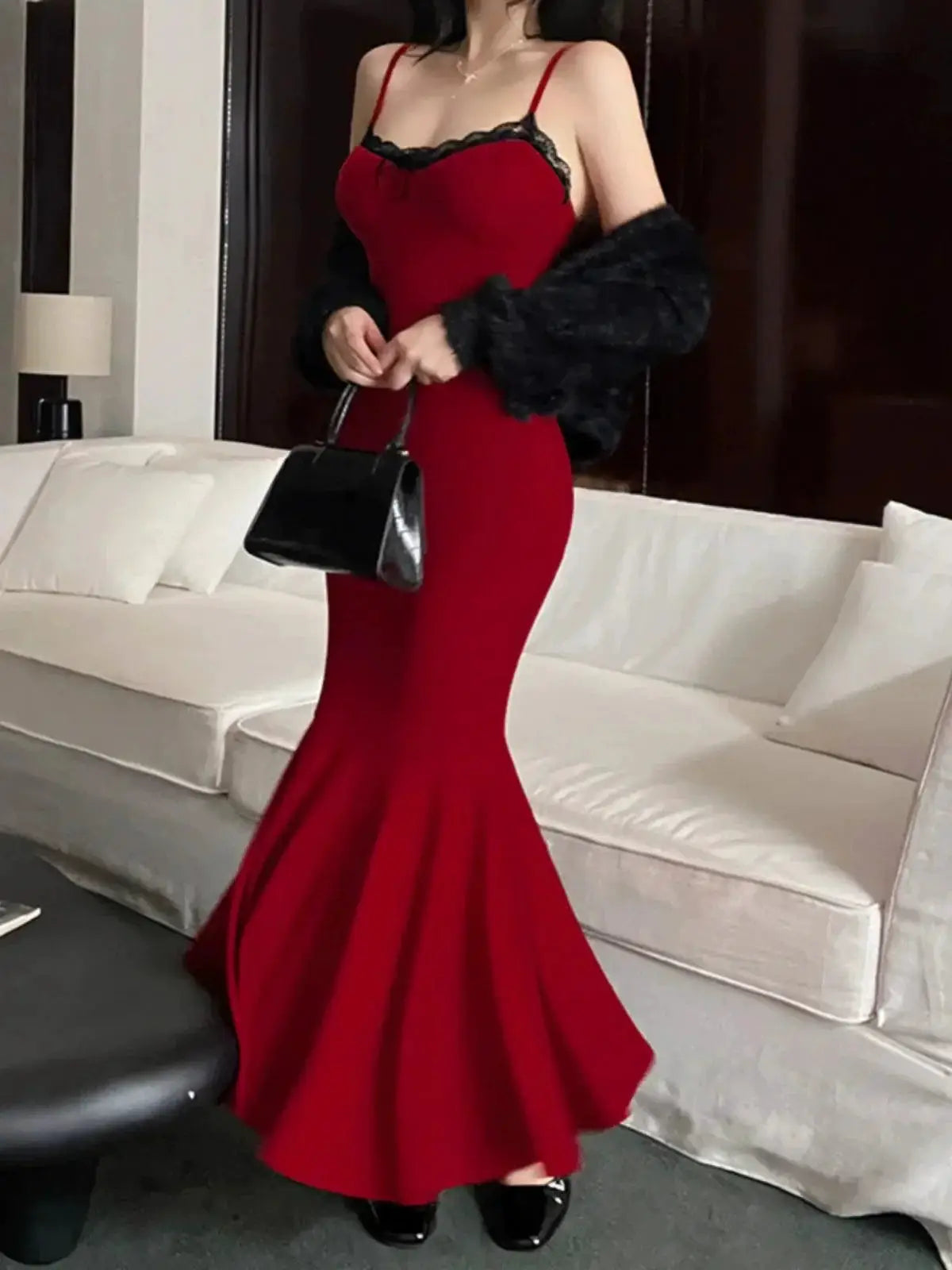 Spicy Retro Elegance Alluring Fashion Statement Dress