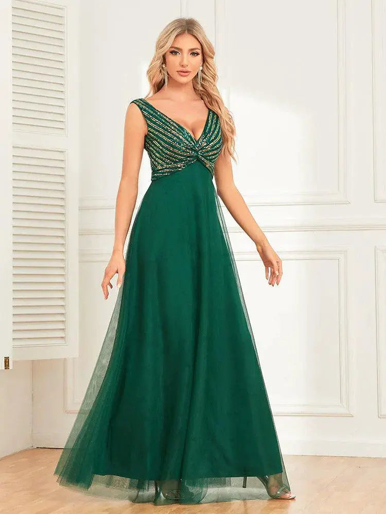 Sequin Sparkle Maxi Dress Glamorous Birthday Party