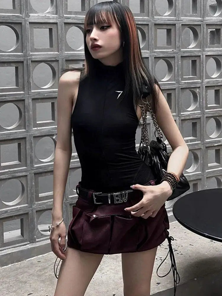 Zipper Collar Athletic Bodysuit Sleek Summer Yoga Sportswear