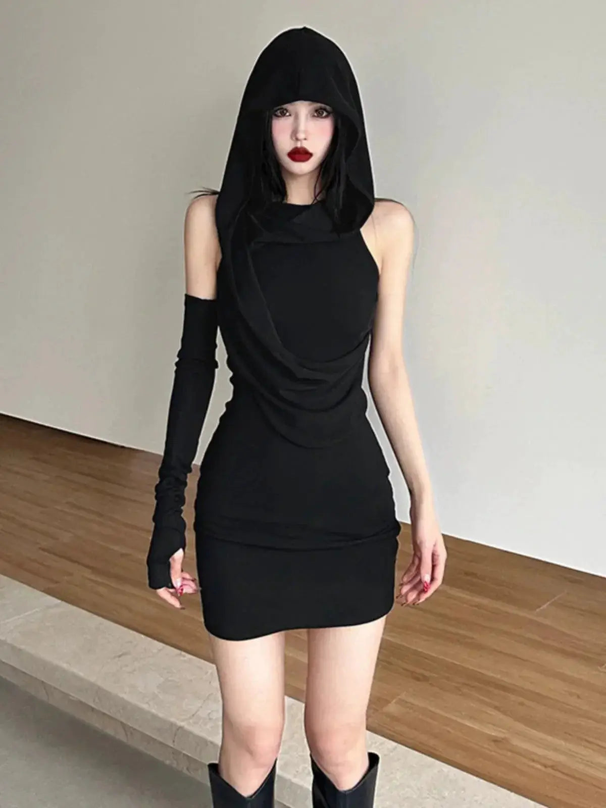 Dark Seduction Flirty High Waisted Skirt for Summer Nights