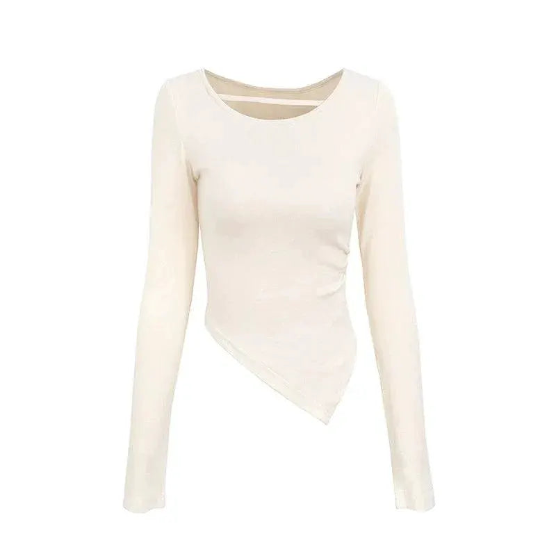 Famouswang V Neck Long Sleeve T Shirt For Women Winter