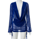 Sultry Style Mesh Top For Women Fashion