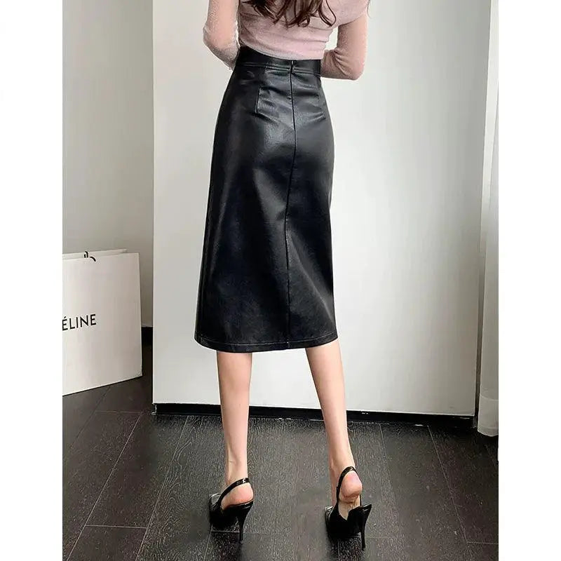 High Waist Leather Skirt Upgrade Your Fall Wardrobe