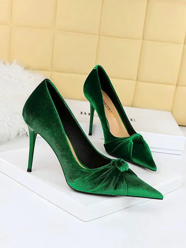 Premium Suede Butterfly Bow Flats For Women Chic Shoes