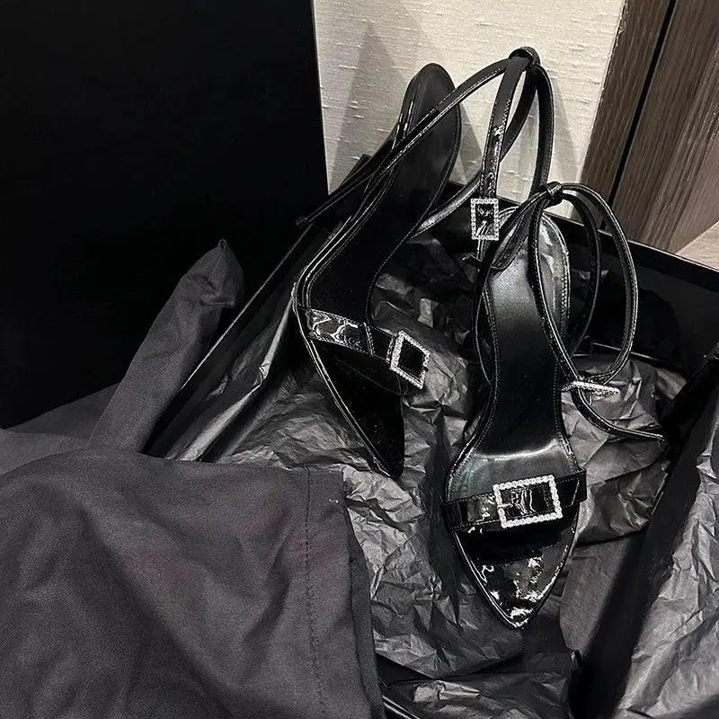 Glam Diamond Buckle High Heels for Summer Style Elevation