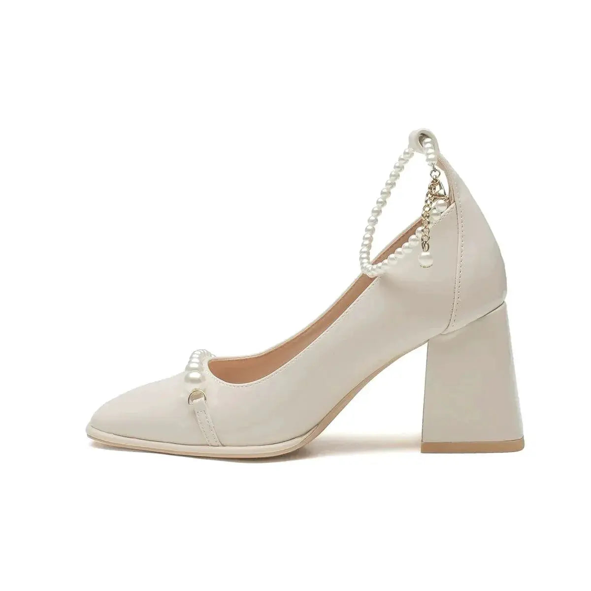 Encounter Pearl Cheongsam Heels Elegant Pearl Footwear