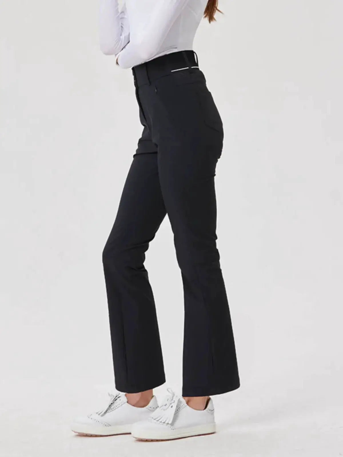 BG Cropped Pants Slim Looking Quick Dry Jersey Golf Women
