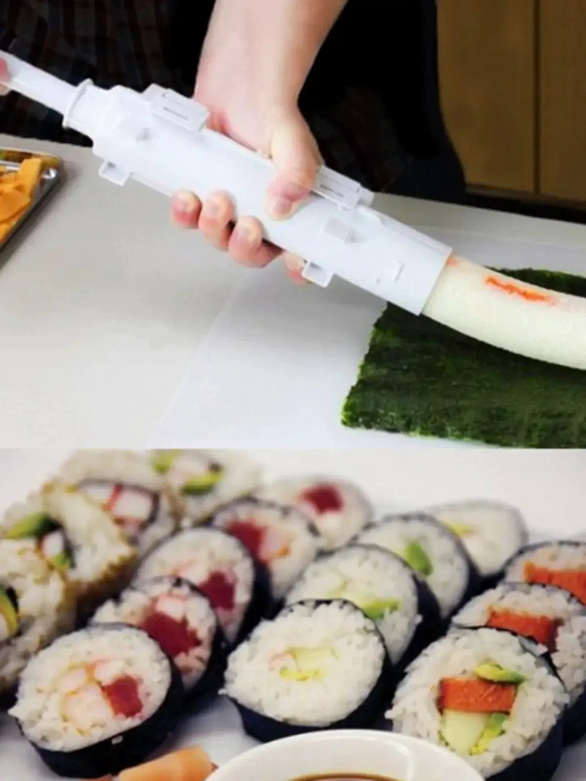 Push Type Roll Rice Sushi Maker Home Tool Semi Automatic
