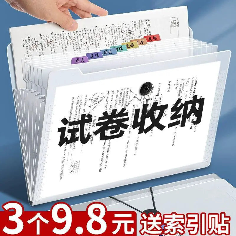 A4 Paper Storage Bag Large Capacity Multi Layer Folder