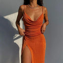 Gray Open Back Sling Dress: Elevate Your Style Gracefully