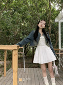 Breathable White Sling Dress for Spring