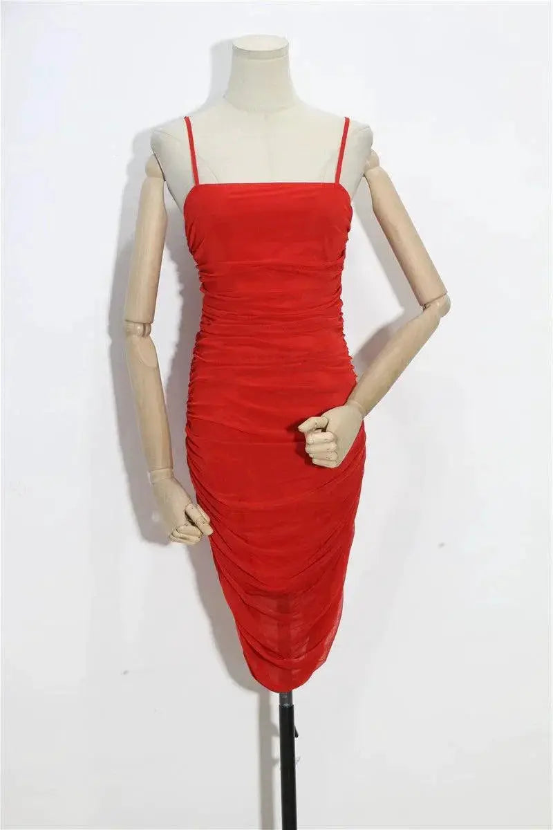 Embrace Your Curves Sexy Sleeveless Sheath Dress Daily