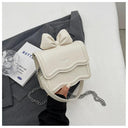 Lampeja Mini Bag White PU Leather Shoulder Bag For Women