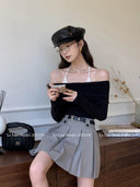 Elegant Off-the-Shoulder Top Autumn Fashion Essential Style